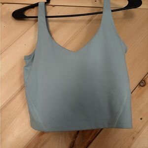 Hollister Gilly Hicks Light Blue Sleeveless Crop Top